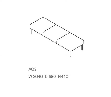 ADAPT - Fabric bench by Ross Gardam - view 3